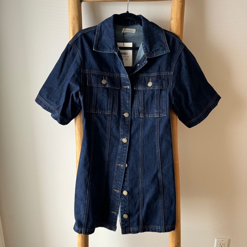 DISSH Dark Blue Denim Mini Dress - Picture 2 of 6